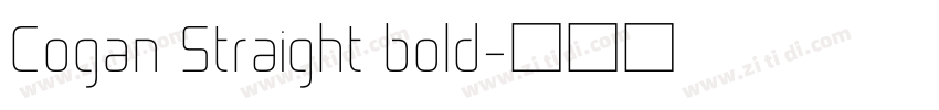 Cogan Straight bold字体转换 Cogan Straight bold字体转换